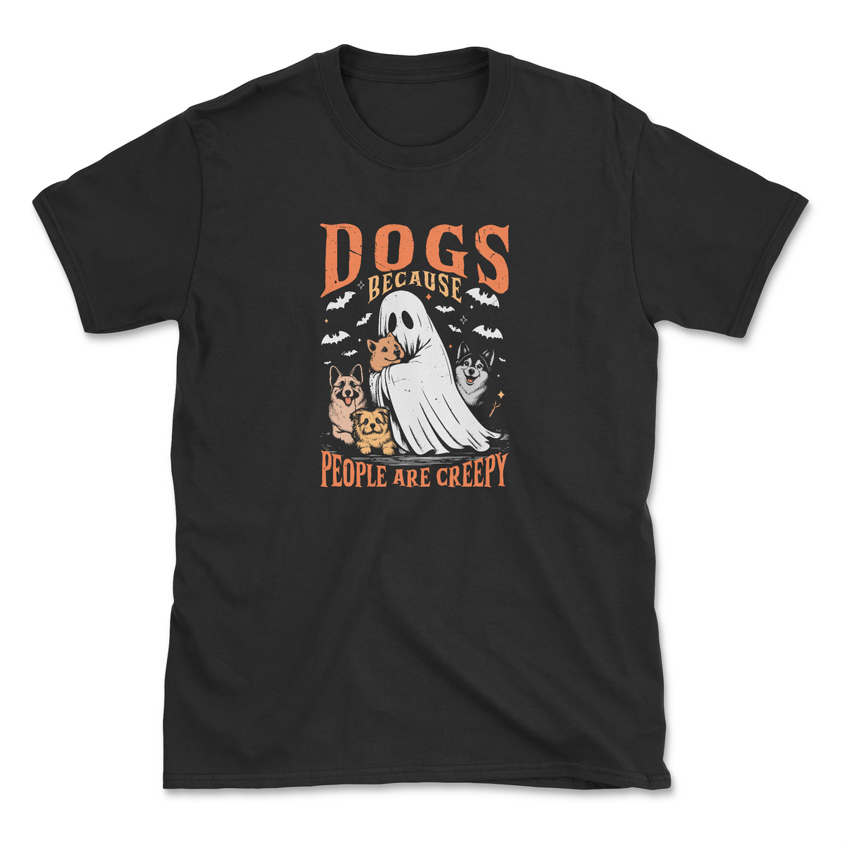 Creepy Canines (Front Print) (Adult Short Sleeve T-Shirt)