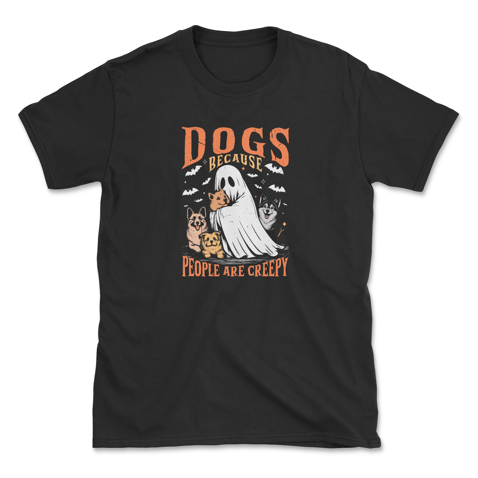 Creepy Canines (Front Print) (Adult Short Sleeve T-Shirt)