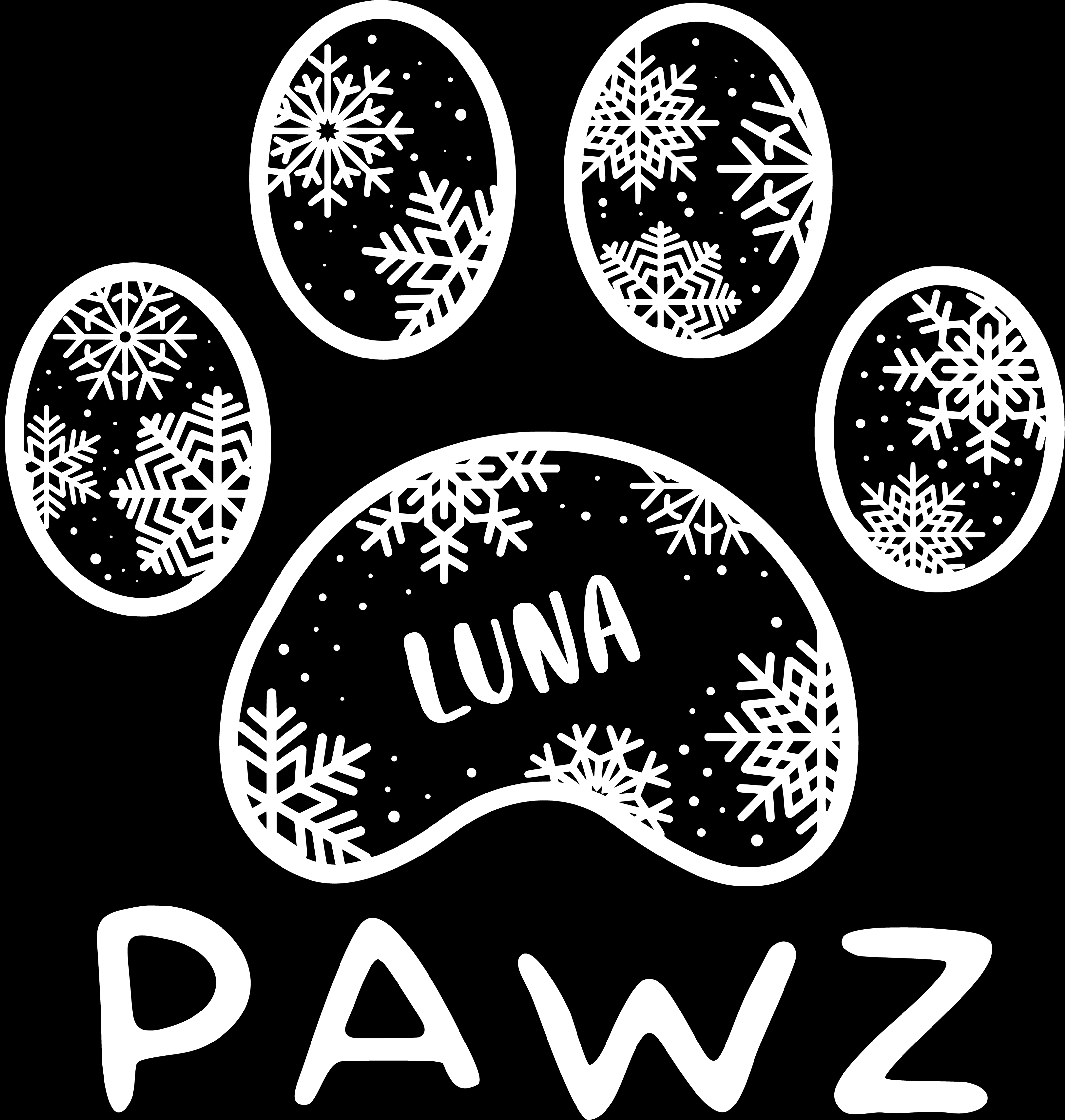 Luna Snowflake (Adult Hoodie)