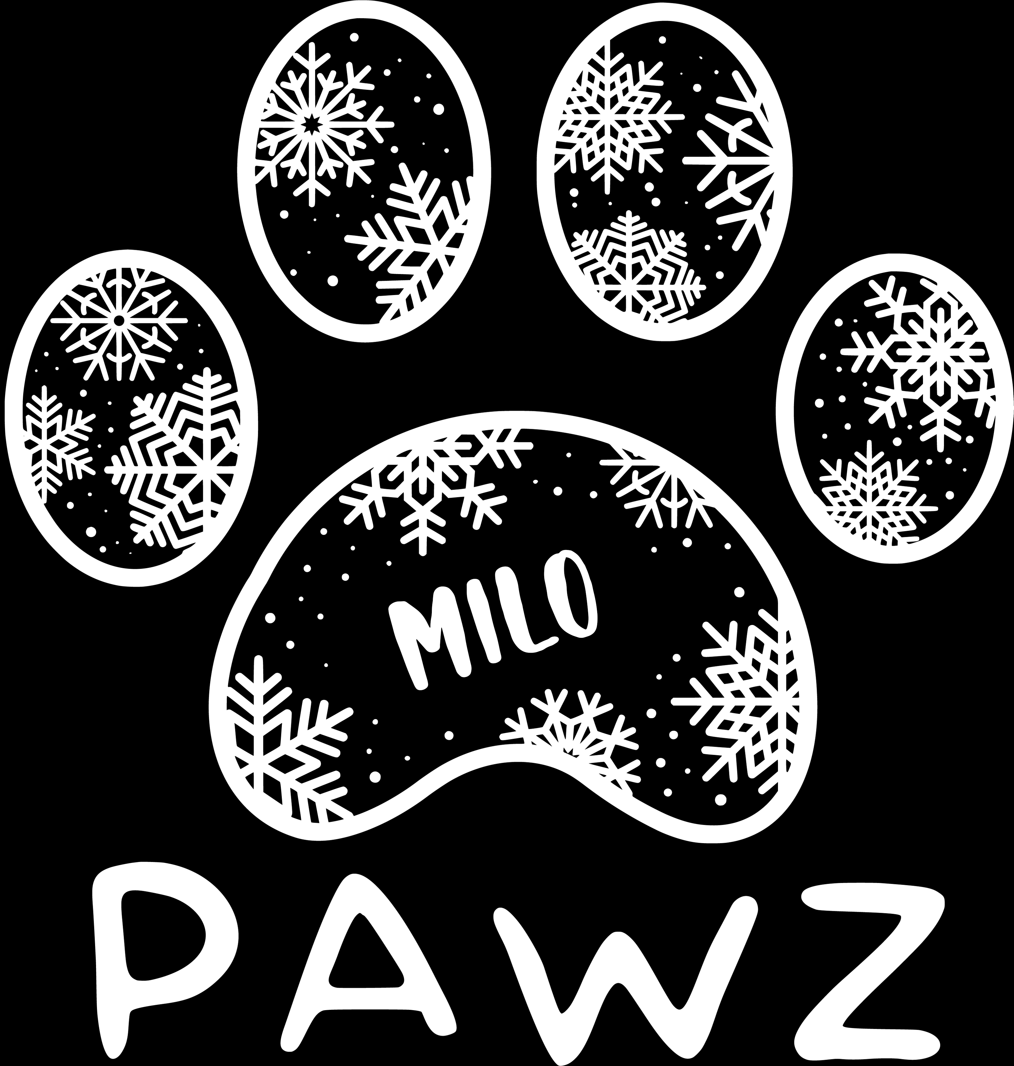 Milo Snowflake (Adult Hoodie)