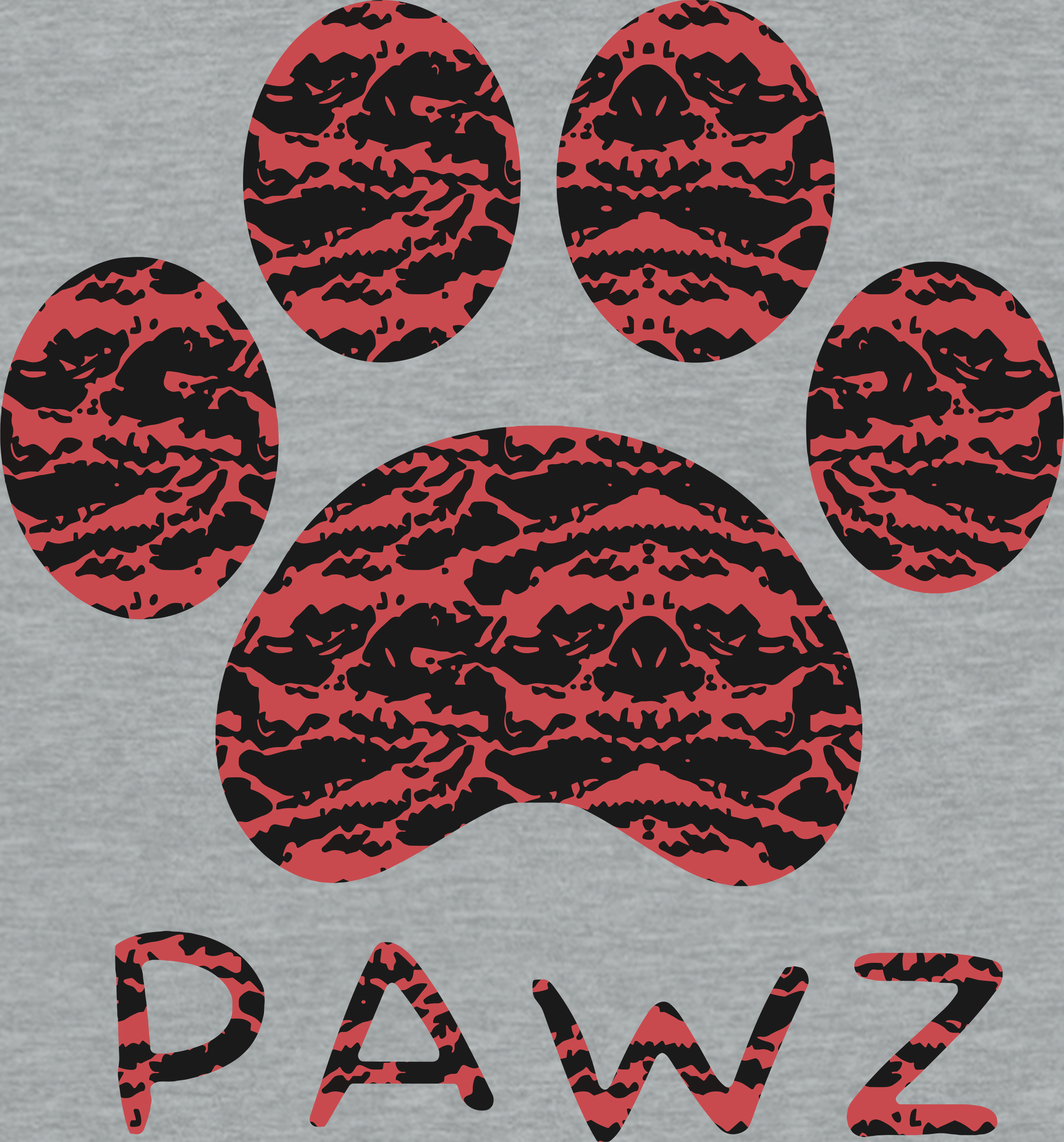 Red Tiger Camo (Adult Short Sleeve T-Shirt)