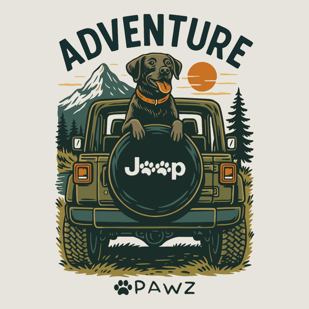 Mountain Cruiser (Adult Hoodie)